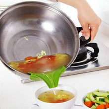 Load image into Gallery viewer, Silicone Anti-spill Drain Pans Round Rim Deflector Liquid Soup Diversion Mouth