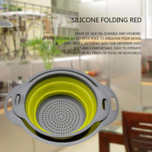 Load image into Gallery viewer, Set Silicone Kitchen Vegetable And Fruits Washing Drying Folding Rack Strainer Holder