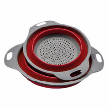 Load image into Gallery viewer, Set Silicone Kitchen Vegetable And Fruits Washing Drying Folding Rack Strainer Holder